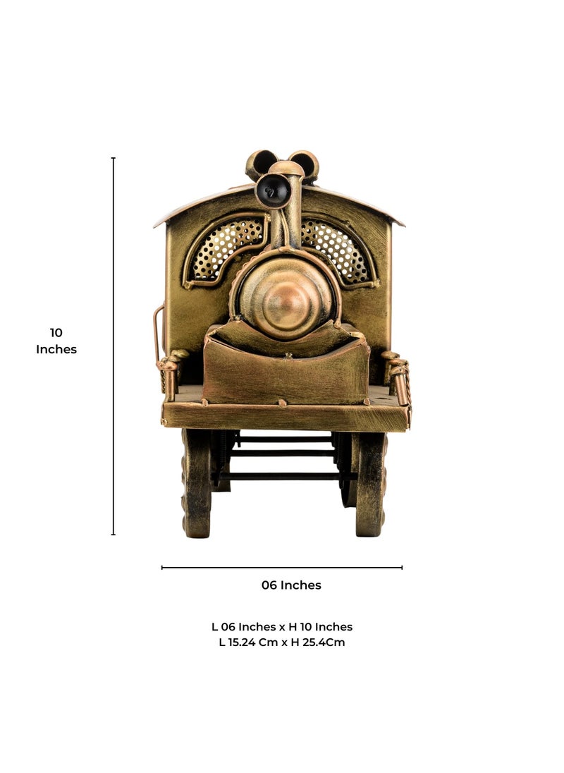 DIGGY ARTS DIGGY ARTS Hand Crafted Vintage Steam Train Engine 12x6x10 Inches Antique Showpiece for Home DecorTable Top DecorOffice Decor Vintage Decor Antique Train Engine for Adults Business Gifts  - Image 3