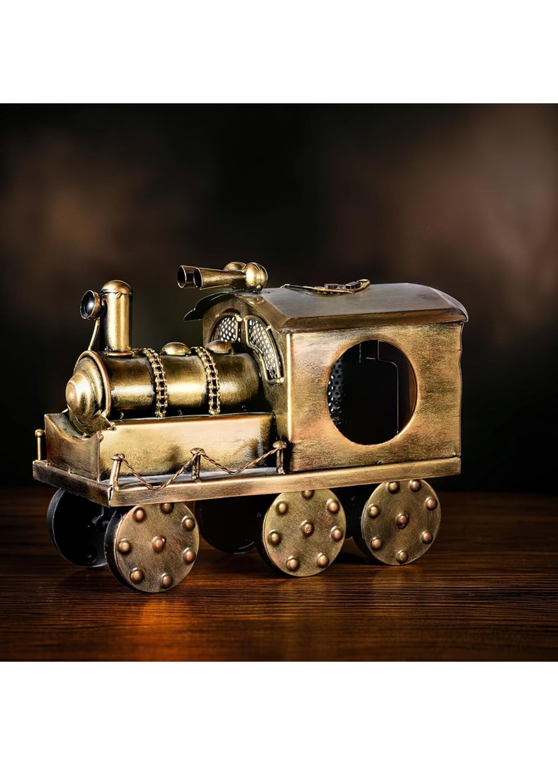 DIGGY ARTS DIGGY ARTS Hand Crafted Vintage Steam Train Engine 12x6x10 Inches Antique Showpiece for Home DecorTable Top DecorOffice Decor Vintage Decor Antique Train Engine for Adults Business Gifts  - Image 1