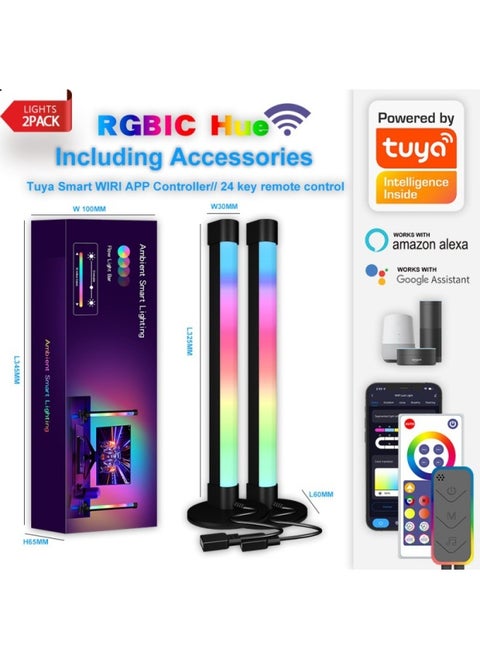 RGB Magic Color TV Background Music Pickup Light Computer Desktop Bedside Atmosphere Rhythm Magic Light-Light Source Power:Colorful RGBIC (color Box Packaging) USB Interface-Light Color:SAL006B WIFI & BLE Dual Mode -- Double Pack