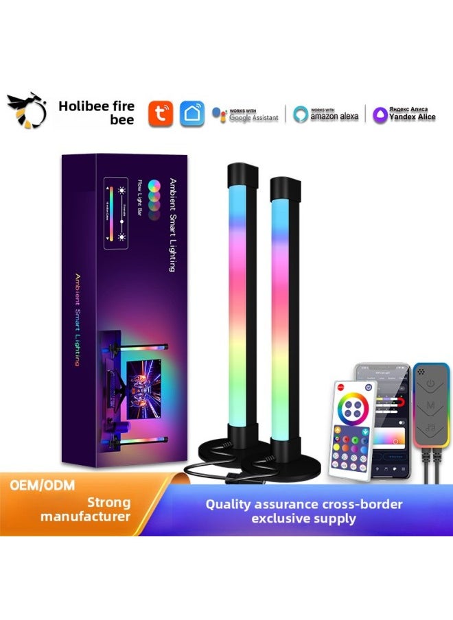 RGB Magic Color TV Background Music Pickup Light Computer Desktop Bedside Atmosphere Rhythm Magic Light-Light Source Power:Colorful RGBIC (color Box Packaging) USB Interface-Light Color:SAL006B WIFI & BLE Dual Mode -- Double Pack