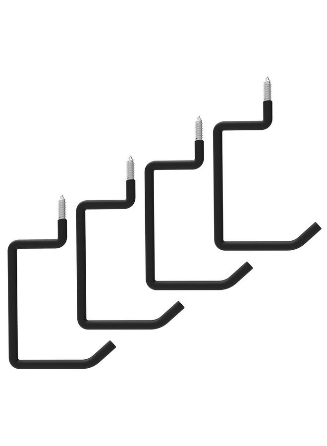 Unp Poetiske Screw In Ladder Bike Hooks Ceiling Hanger Wall Mounted Bicycle Chair Garage Organization Heavy Duty Vinyl Coated 4Pack  - Image 1