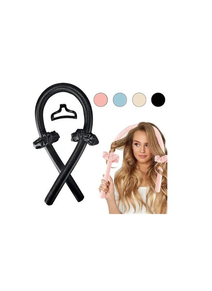 Generic Heatless Hair Curlers – No Heat Satin Curling Rod Headband Set for Long Hair to Sleep In with Hair Clip and Scrunchies, Overnight Soft Lazy Curly Hair Accessories for Women Natural Curly Hair 1PC (RANDOM COLOR)  - Image 2