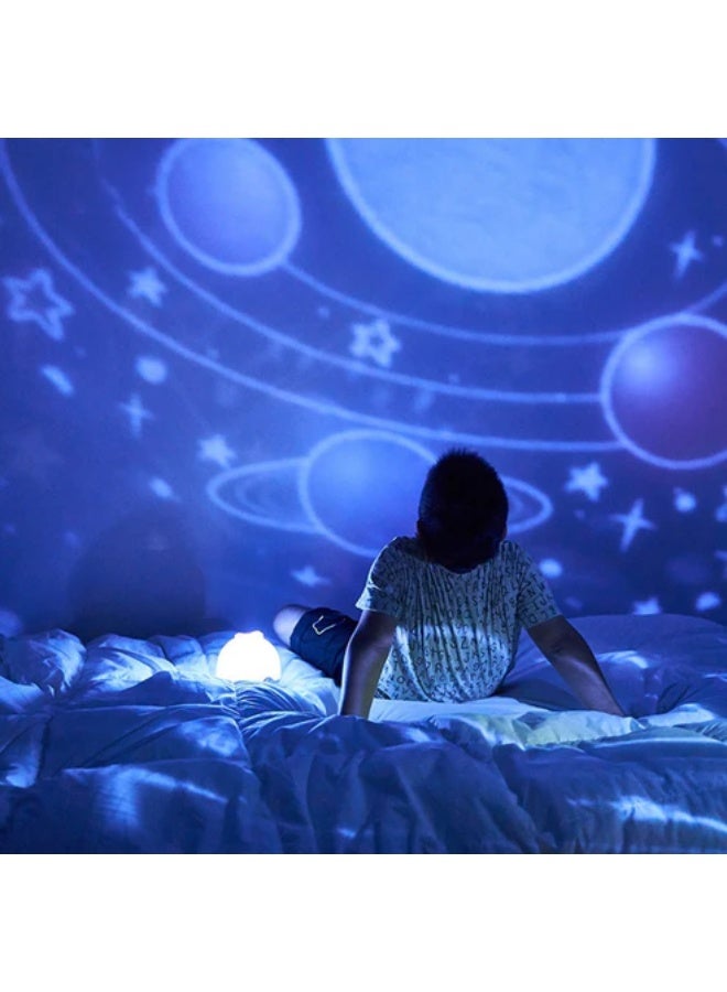 Crony lucky star 8 kinds of pattern light Starry sky projector lamp night light romantic rotating music table lamp birthday gift - Image 4