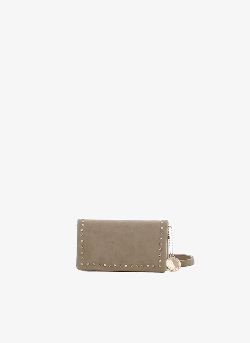 Marina Galanti Marina Galanti Women's Barrali Flap Suede-Effect Crossbody Bag with Adjustable Strap – Beige