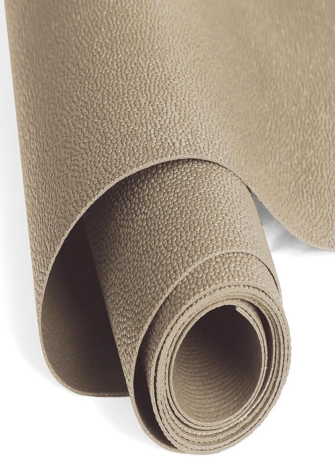 WochiTV Shelf Liner for Cabinets, Drawer Non Adhesive Non Slip Foam Mat for Kitchen, Pantry, Bathroom, Cupboard, Garage, Closet, Shelves, Drawer, Tool Box, Tan 11.8 x 59 inches - Image 1