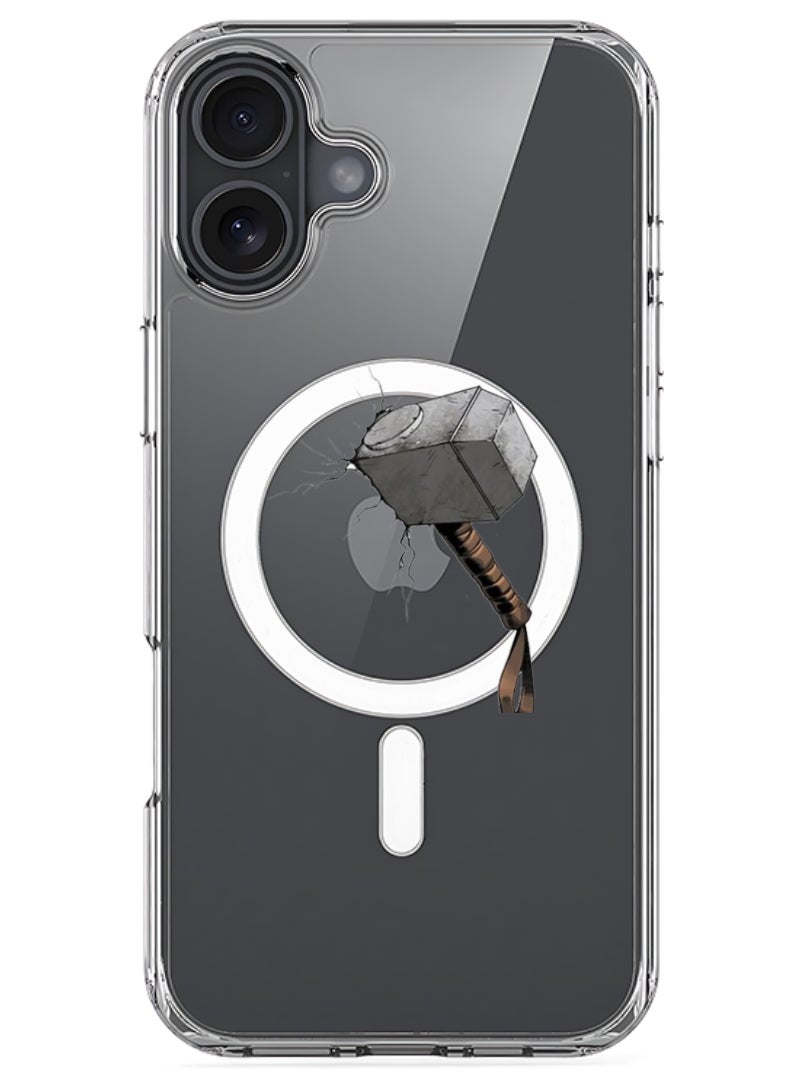 iPhone 16 Magsafe Magnetic Case Compatible with Wireless Charging, Shockproof Phone Bumper Cover - Hammer