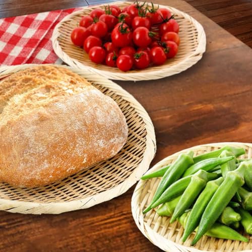 TIKUSAN Bamboo Round Zaru Basket Colander for Soba Udon and Noodles (9.4" (24cm)) - Image 5