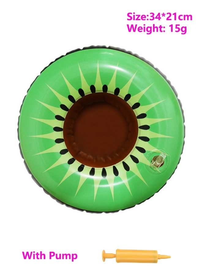 Loquat Kiwifruit Shape Inflatable Swimming Pool Portable Cup Holder - Image 1