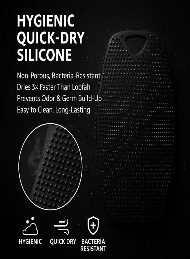 Ross Silicone Body Scrubber for Bath & Shower | Soft Deep-Clean Exfoliating Body Brush | Hygienic Quick-Dry Silicone Loofah | Gentle on Skin, Durable & Easy Grip | Ideal for Men, Women & Daily Use - Image 3