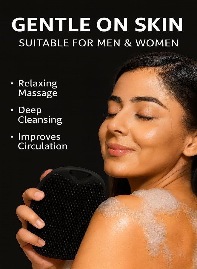 Ross Silicone Body Scrubber for Bath & Shower | Soft Deep-Clean Exfoliating Body Brush | Hygienic Quick-Dry Silicone Loofah | Gentle on Skin, Durable & Easy Grip | Ideal for Men, Women & Daily Use - Image 4