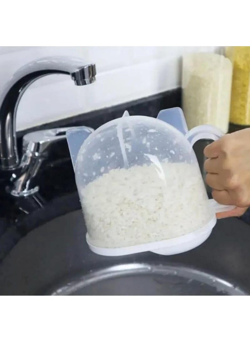 Piev Practical Measured Washing Strained Pulses Rice Strainer 1 Lt  - Image 4