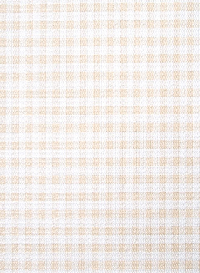 Con-Tact Brand Grip Prints Durable Non-Adhesive Non-Slip Shelf and Drawer Liner, 12'' x 5', Khaki Plaid - Image 2