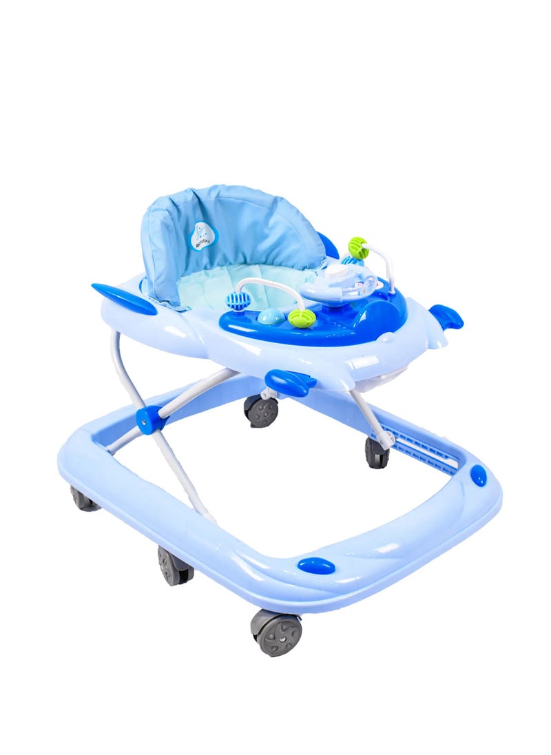 Rally - Multi-function Baby Walker, Toddler, Feeding Chair, Anti-rollover, Foldable for 6-18 Months with Music - Image 1
