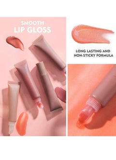 LACHAVA Lip Gloss Lip Oil Hydrating Smooth Gloss Tinted Lip Balm Transparent Lip Care Reduce Drying Moisturize Long Lasting Nourishing Non Sticky Fresh Texture & Dry Lips Care Plumper 06  - Image 3