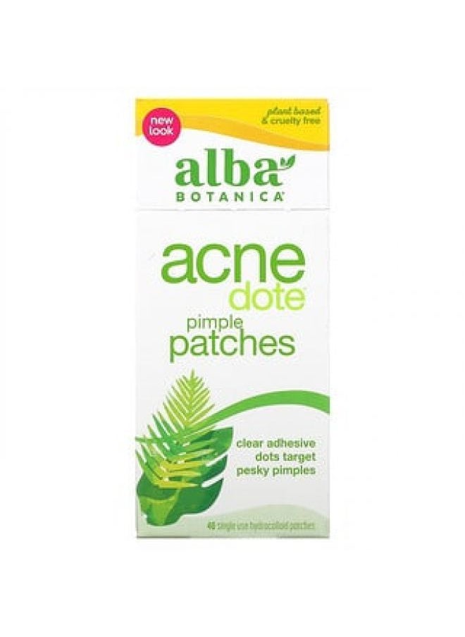 Alba Botanica - ألبا بوتانيكا أكنيدوت بقع البثور، 40 رقعة غروانية مائية تستخدم مرة واحدة - Image 1