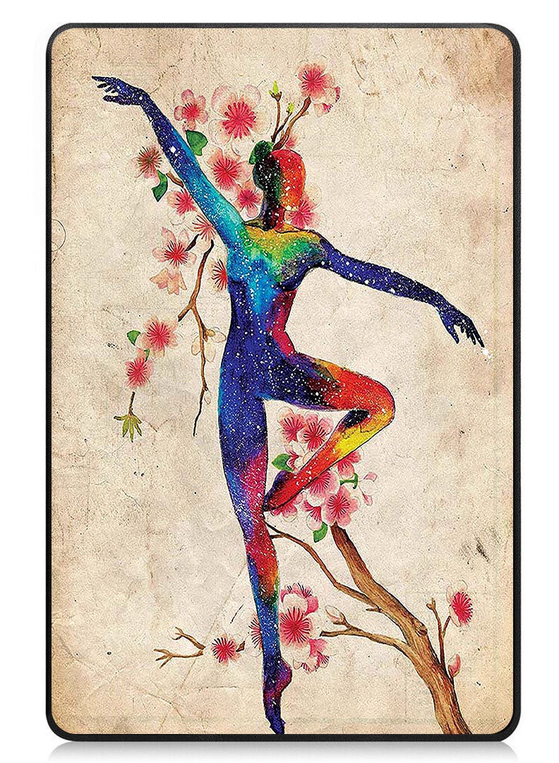 Theodor Protective Flip Case For OnePlus Pad 2 (2024) & OnePlus Pad Pro (2024) With Trifold Stand Auto Wake Sleep Shockproof Cover Girl Dance Universe - Image 1