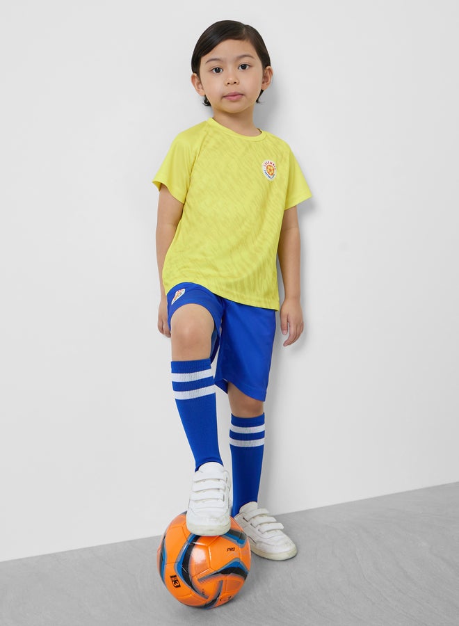 Styli Kids Colombia Print Jersey T-Shirt and Shorts FIFA Football Set - Image 1