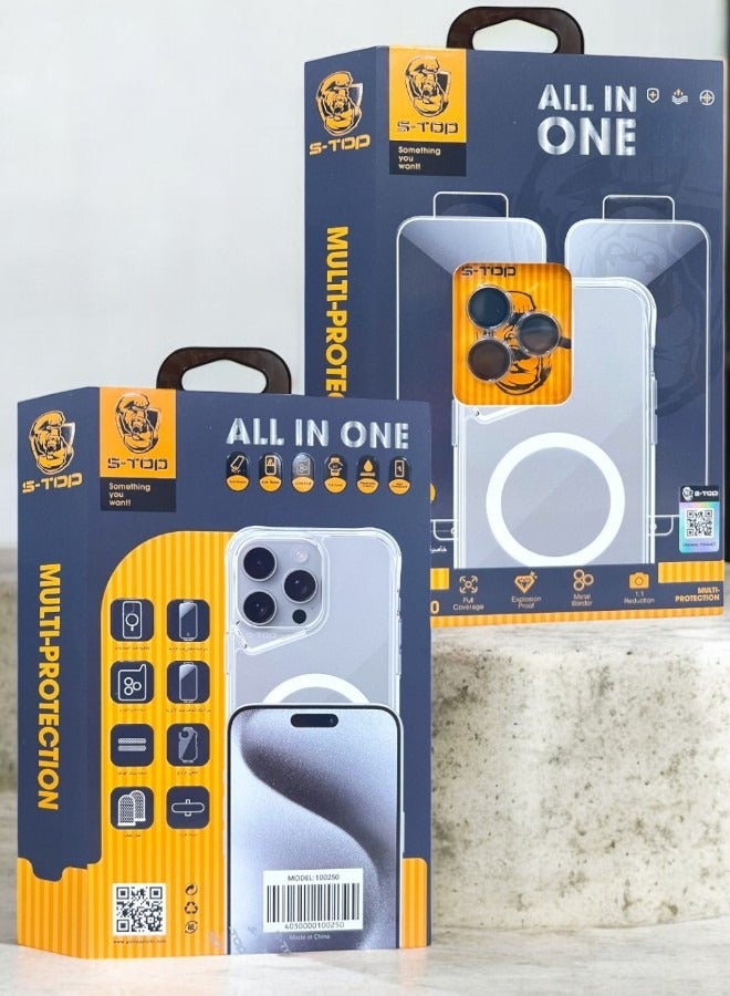 S-TOP Complete protection package for the Samsung Galaxy S24 Ultra. The original and better package than S-TOP. Complete protection for the mobile phone with the feature of supporting wireless charging (Mag - Image 3