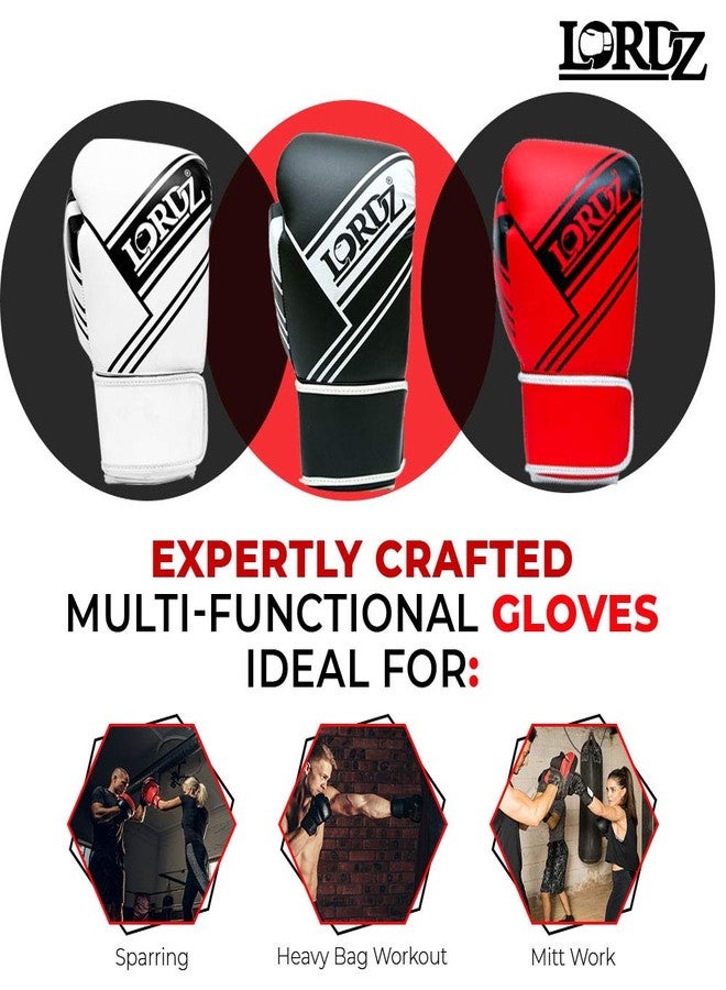 Lordz Wise Gloves I Men & Women’s Premium Synthetic Leather Boxing Gloves with Hand Crafted Padding, Gloves for Sparring, Muay Thai, MMA, Training and Heavy Bag Workout - Image 4