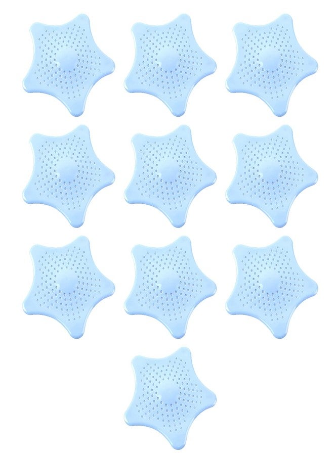 Oblivion Star Shaped Sink Filter Bathroom Hair Catcher, Drain Strainers Cover Trap Basin (Pack of 10) - Image 1