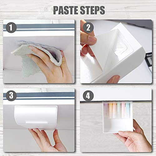 YOOUSOO 2 Pack Under Desk Storage Drawer Organizer, Hidden Slide Out Drawer Attachment, with Self - Adhesive Feature for Desktop and Table Organization, Hidden Under Desk - Image 3