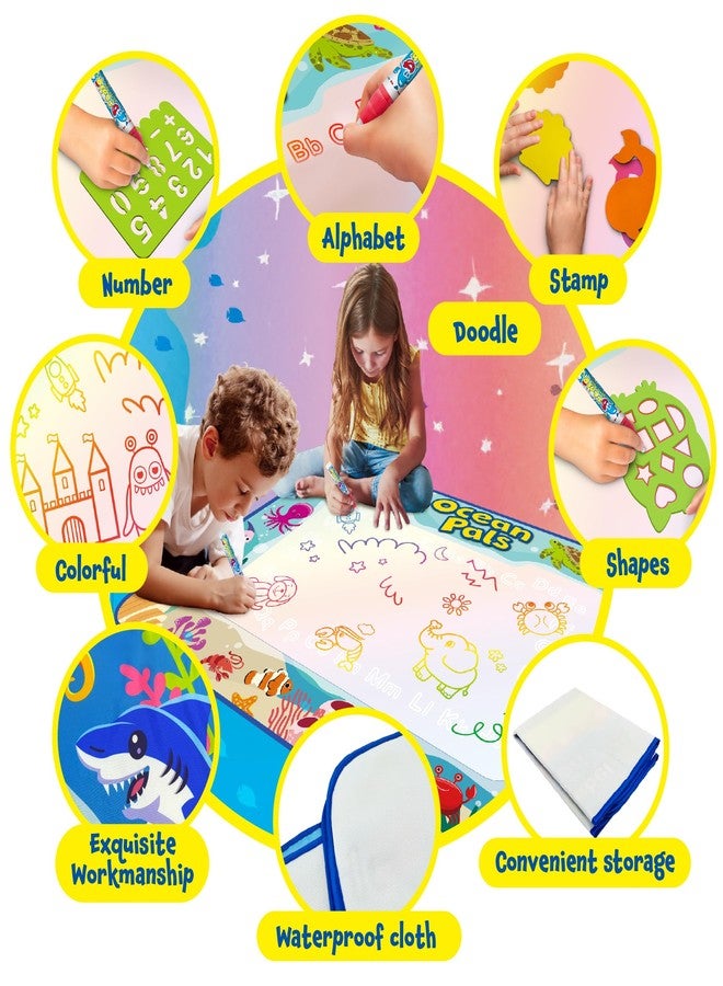 أنيمولدز سجادة رسم مائية من أنيمولدز، مقاس 40×32 بوصة، للأطفال - سجادة مائية من أوشن بالز - Image 5