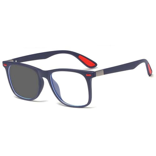 Mincl 2020 New Transition Sunglasses Photochromic Reading Glasses for Men Square Presbyopia Eyewear +1.0 To +4.0 (blue, 1.5 x) - Image 1