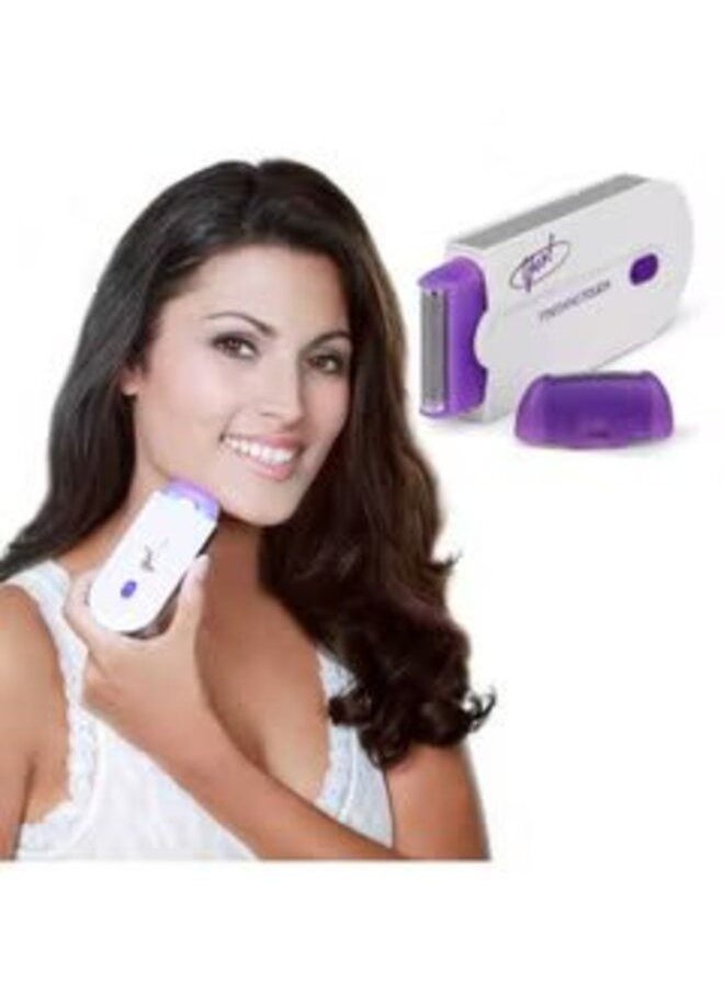 finishing touch Laser Rechargeable Epilator Remover Smooth Touch Hair Removal Instant Pain Free Razor Sensor- Light Technology Hair Remove White/Purple  - Image 4