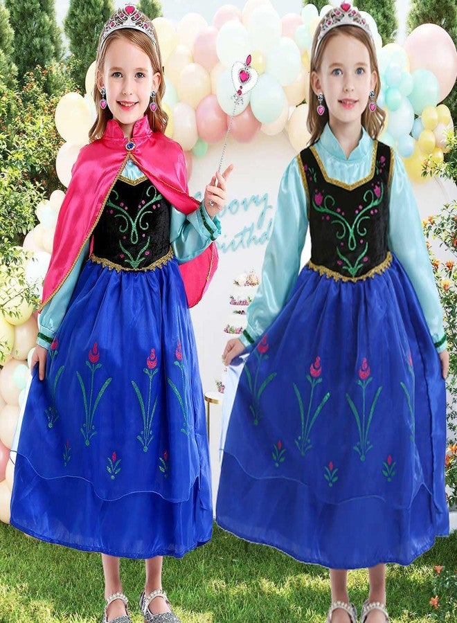 Luzlen Little Girls Princess Dress Halloween Cosplay Costume Kids Birthday Outfits Princess Fancy Dress, 4-5 Years(Label 120) - Image 2