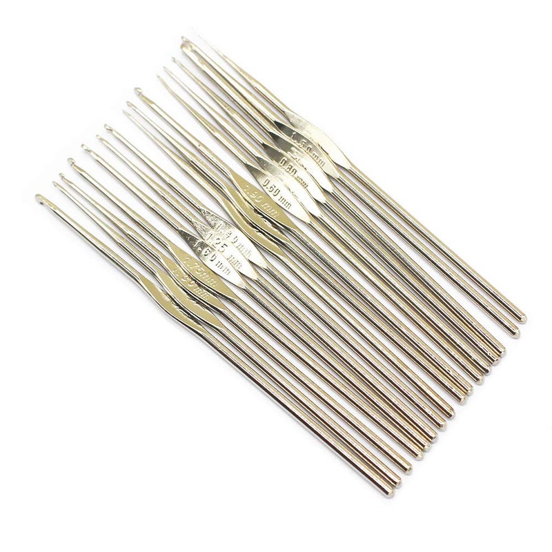Model Worker Steel Crochet Hook Set of 16