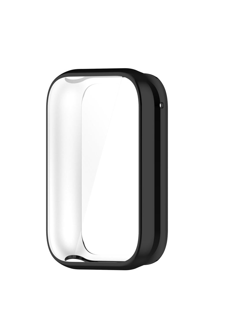 Compatible with Xiaomi Mi Band 8pro Case Full Coverage Screen Protector Soft TPU Bumper Shell Anti-Scratch Protective Case for Mi Band 8pro Smartwatch (Black) - Image 2