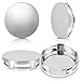 AOZUO 4 Pcs Hub Caps 60mm Wheel Center Caps Rim Hub Replacement Center Covers Universal ABS Snap in Wheel Center Hubcaps Plastic Polished Surface for Rims Most Cars Car Accessory Wheel Hubs Silver - Image 2