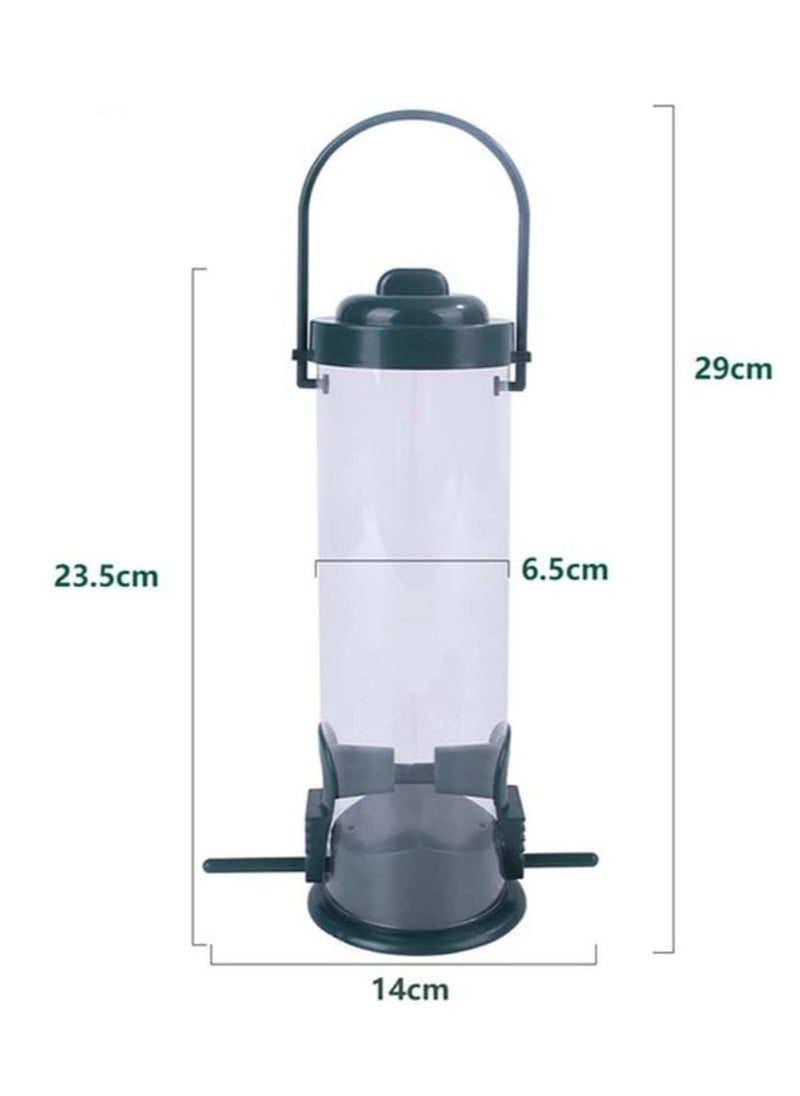GUDOO - Bird Feeder Bird Water Drinker Automatic Hanging Multiple Holes Bird Food Dispenser Outdoor Bird Water Feeder for Outside Courtyard Garden Balcony Suitable for Parrot finches birds etc - Image 1