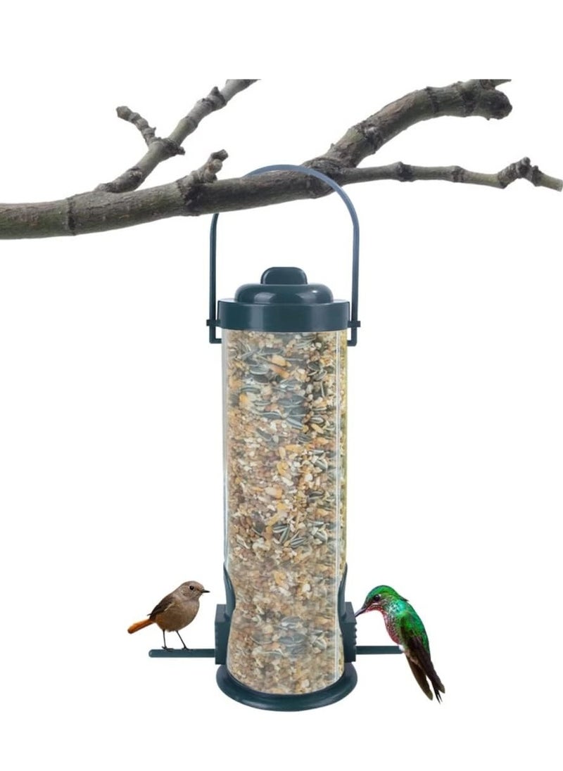 GUDOO - Bird Feeder Bird Water Drinker Automatic Hanging Multiple Holes Bird Food Dispenser Outdoor Bird Water Feeder for Outside Courtyard Garden Balcony Suitable for Parrot finches birds etc - Image 1