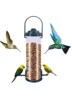 Bird Feeder Bird Water Drinker Automatic Hanging Multiple Holes Bird Food Dispenser Outdoor Bird Water Feeder for Outside Courtyard Garden Balcony Suitable for Parrot finches birds etc