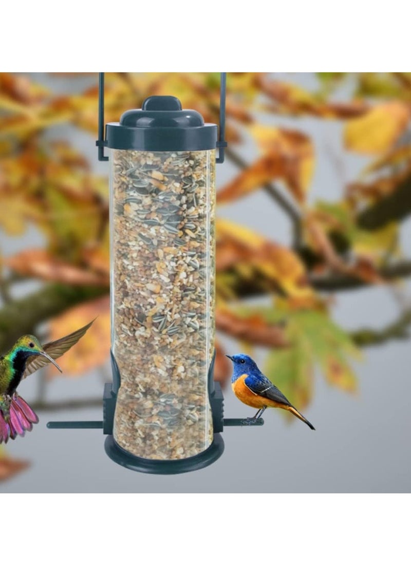 GUDOO - Bird Feeder Bird Water Drinker Automatic Hanging Multiple Holes Bird Food Dispenser Outdoor Bird Water Feeder for Outside Courtyard Garden Balcony Suitable for Parrot finches birds etc - Image 1