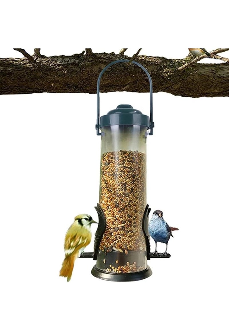 GUDOO - Bird Feeder Bird Water Drinker Automatic Hanging Multiple Holes Bird Food Dispenser Outdoor Bird Water Feeder for Outside Courtyard Garden Balcony Suitable for Parrot finches birds etc - Image 1