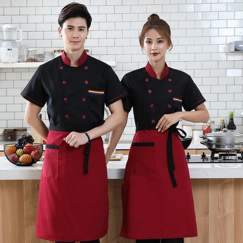 Chef Clothes Quick Hair Chef Work Clothes Long Sleeve Kitchen Canteen Dining Chef Men And Women Suit - Image 1
