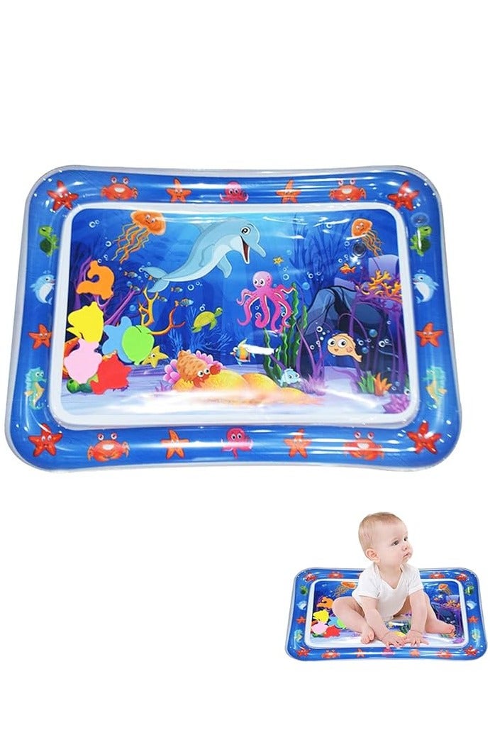 ممز بلانيت سجاده  مائيه الحجم الكبير ( 69 * 51) سم  من ممز بلانيت، مركز نشاط كبير جدا متعدد المراحل العاب لاطفال والالعاب الحسية، سجاده لعب قابل للنفخ، هدية تحفيز بصري للاولاد والبنات -العاب بيبي -العاب اطفال من سن 3 شهور - Image 2