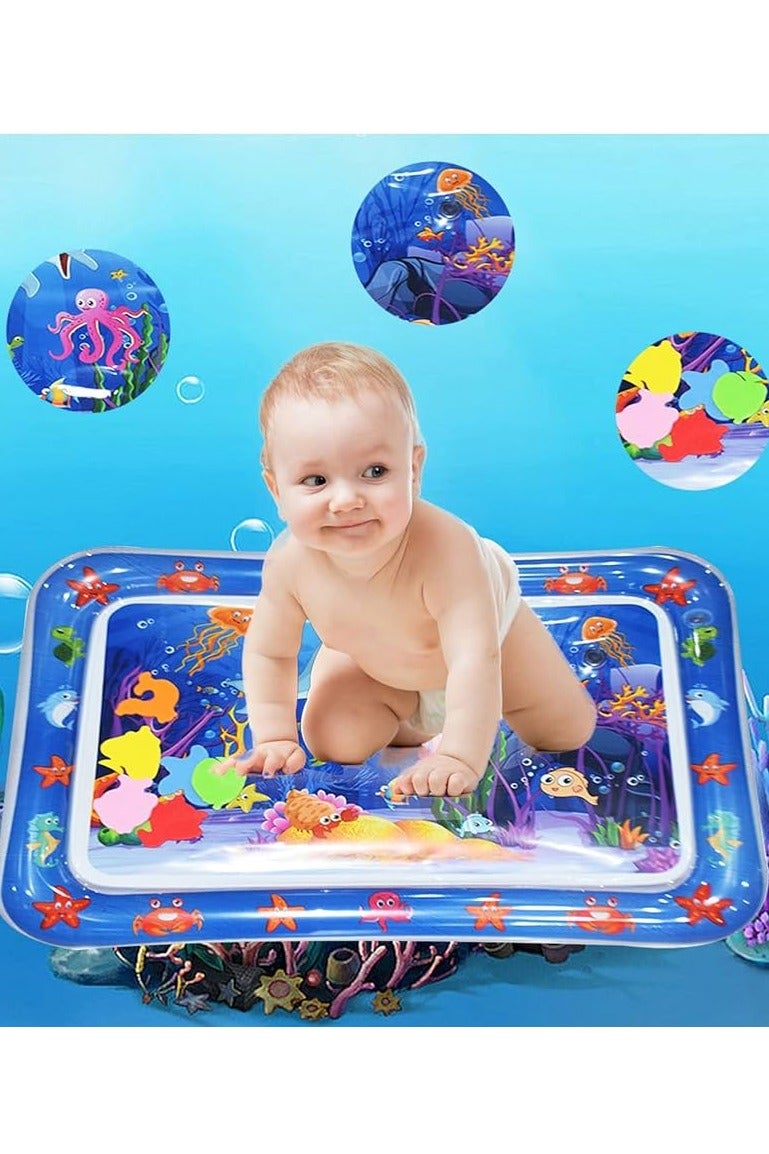 ممز بلانيت سجاده  مائيه الحجم الكبير ( 69 * 51) سم  من ممز بلانيت، مركز نشاط كبير جدا متعدد المراحل العاب لاطفال والالعاب الحسية، سجاده لعب قابل للنفخ، هدية تحفيز بصري للاولاد والبنات -العاب بيبي -العاب اطفال من سن 3 شهور - Image 5