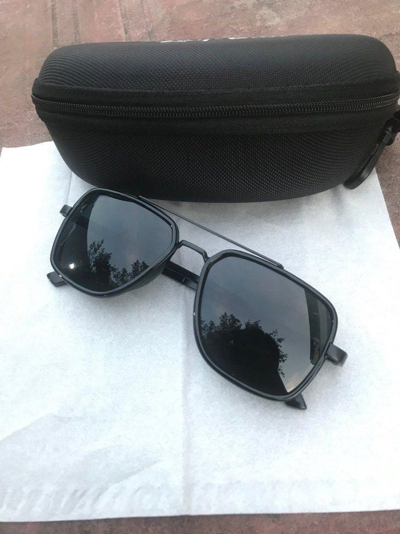 Police RB Men's Cycling Glasses Fashion Men's Sunglasses Metal High-end Sunglasses Black Frame with UV Lenses - Image 3