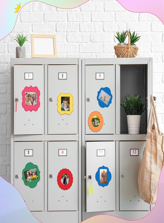 كينغدير مجموعة إطارات صور مغناطيسية من كينجدر، 6 قطع، مقاس 4 × 5 بوصة، إطارات صور مغناطيسية ملونة قابلة لإعادة الاستخدام للثلاجة بحواف مموجة، مغناطيسات ثلاجة للصور مناسبة للمنزل والمدرسة والمكتب - Image 4