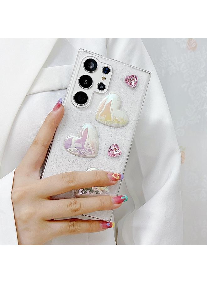 erorex Case For Samsung Galaxy S24 Ultra 5G Love Epoxy TPU Protective Case - Image 5