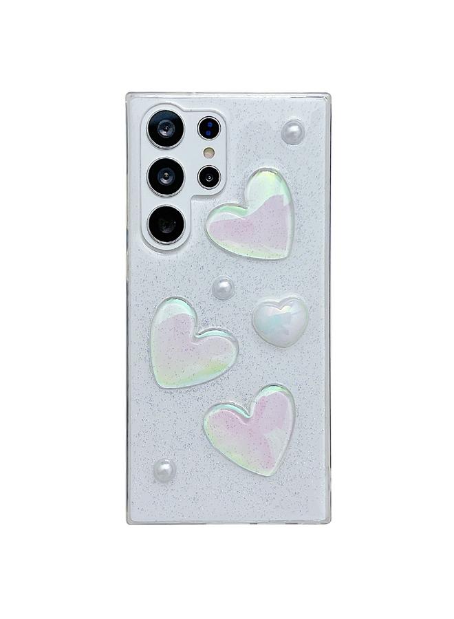 erorex Case For Samsung Galaxy S24 Ultra 5G Love Epoxy TPU Protective Case - Image 1