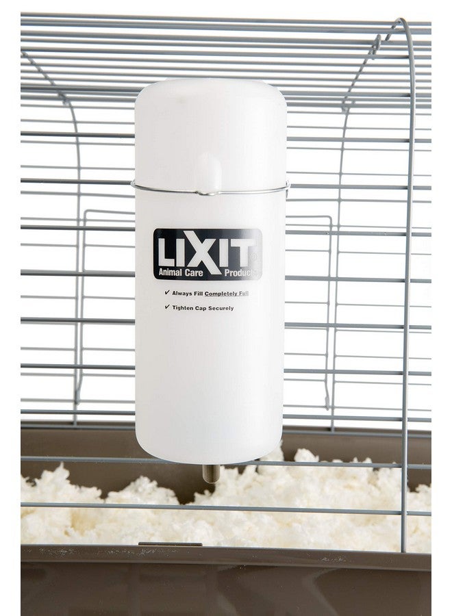 ليكسيت زجاجات مياه ليكسيت واسعة الفم للأقفاص للأرانب، والقوارض، وخنازير غينيا، والجرذان، وغيرها من الحيوانات الصغيرة. (بيضاء، 32 أونصة) - Image 4
