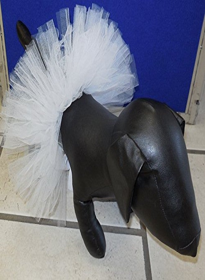 Pawpatu Handcrafted in USA White Tulle Tutu for Medium Dogs - Image 2