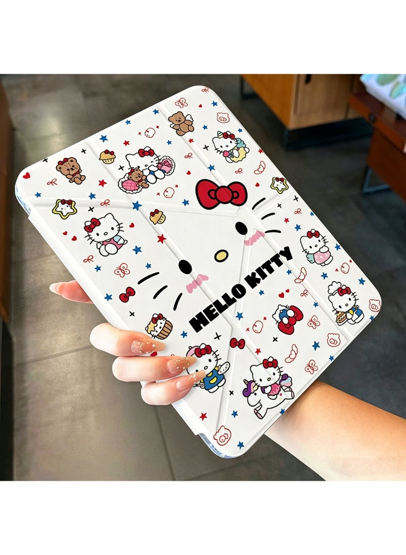 Hello Kitty Cute Cartoon Case for iPad 11th (A16) 11 inch 2025 Gen/Case For iPad 10th Gen Case 2022 iPad 10 Case Slim Stand Clear Transparent Shell Back with Pencil Holder Smart Cover for 11" iPad 11th 2025/10.9"iPad 10th Gen 2022 - Image 2