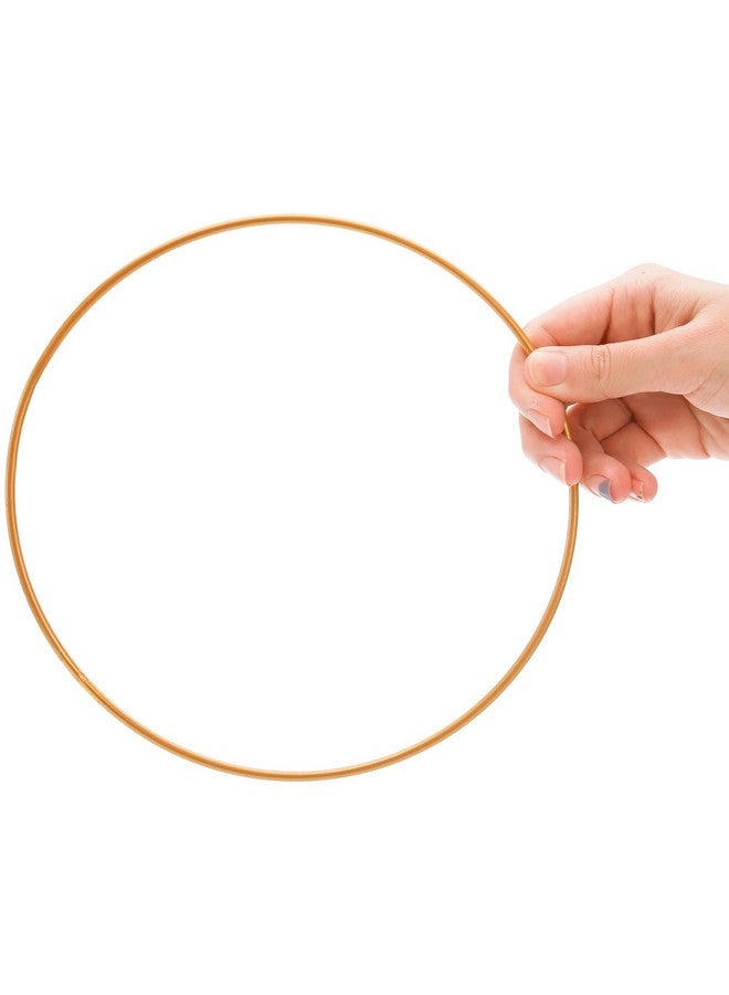 ZOOFOX 15 Pack Metal Hoops For Crafts Gold Dream Catcher Rings 4Inch/ 6Inch/ 8Inch/ 10Inch/ 12Inch Floral Hoop Wreath Macrame Craft Ring For Making Wedding Wreath Decor Diy Wall Hanging - Image 3