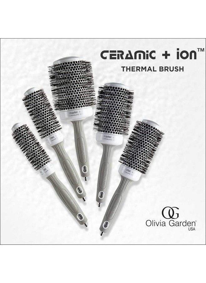 Olivia Garden - Ceramic + Ion Thermal Brush 45 Mm By Olivia Garden (Usa) Round Brush Heat Resistant Bristles Ceramic Barrel Seamless Design Ideal For Blow Drying Professional Hair Brush 1 Unit - Image 1