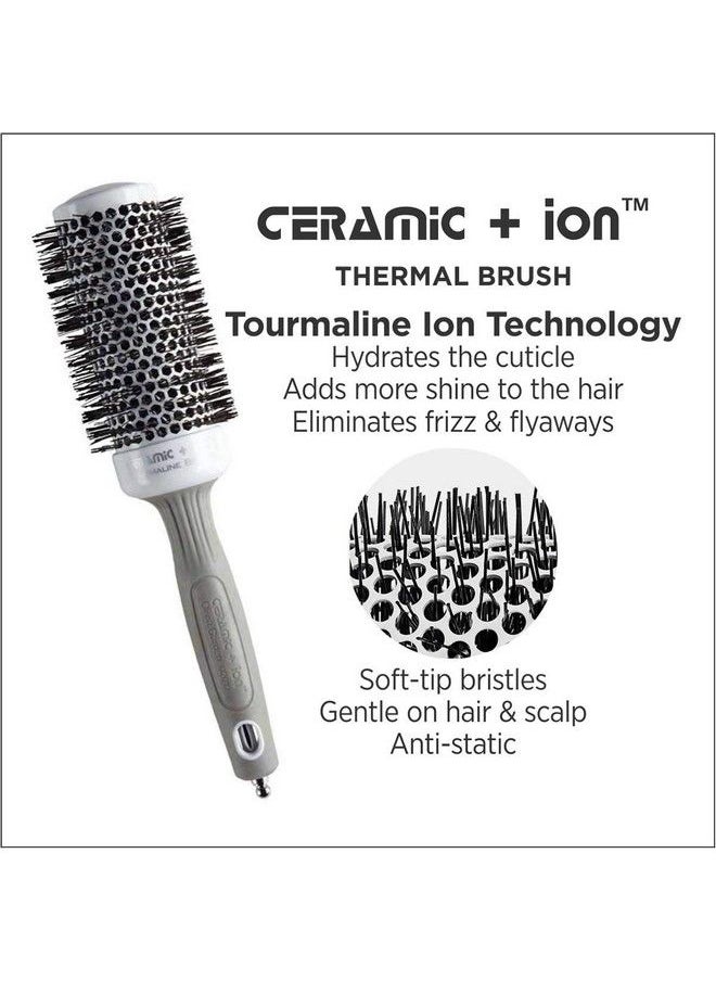 Olivia Garden - Ceramic + Ion Thermal Brush 45 Mm By Olivia Garden (Usa) Round Brush Heat Resistant Bristles Ceramic Barrel Seamless Design Ideal For Blow Drying Professional Hair Brush 1 Unit - Image 1